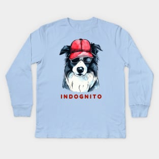 Border Collie Indognito Kids Long Sleeve T-Shirt